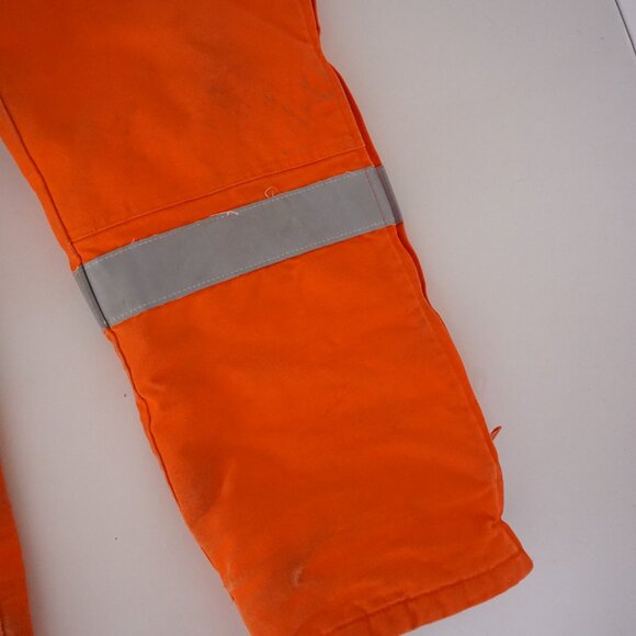 Ago Orange Yellow Insulated Quilt Lined Two-Piece Overalls And Jacket M (44) - Picture 12 of 16